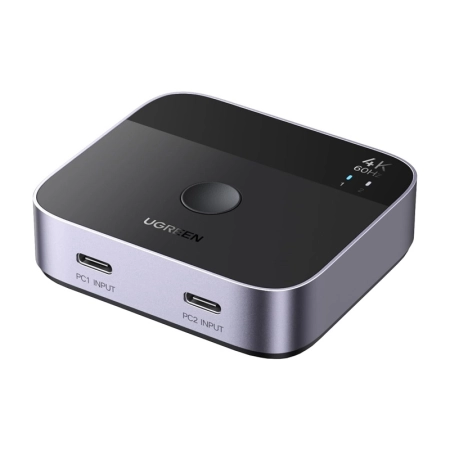 Przełącznik UGREEN AW502 2-portowy USB-C-HDMI