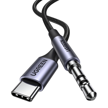 Kabel UGREEN AV143 USB-C-jack 3,5mm 1m (czarny)