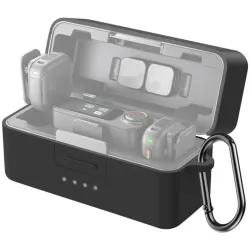Silikonowy Pokrowiec Ochronny na Etui Ładujące PULUZ do DJI Mic 3 (Czarny)
