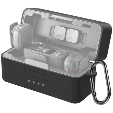Silikonowy Pokrowiec Ochronny na Etui Ładujące PULUZ do DJI Mic 3 (Czarny)
