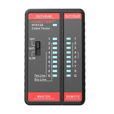 Tester przewodów HABOTEST HT812A RJ11/RJ45