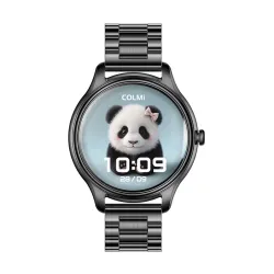 Smart Watch COLMI L28 (czarny + czarny stalowy pasek) Smart Watch COLMI L28 (czarny + czarny stalowy pasek)