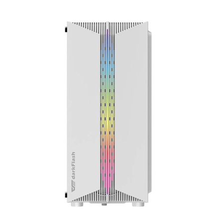 Obudowa komputerowa DARKFLASH DK151 + 3 wentylatory RGB (biała)