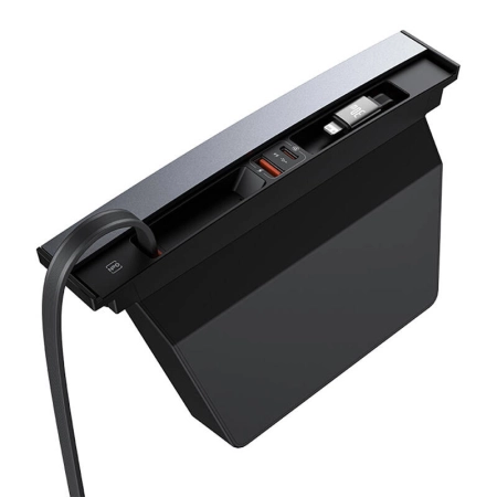 Hub BASEUS T-Space USB-C-Lightning (czarny)