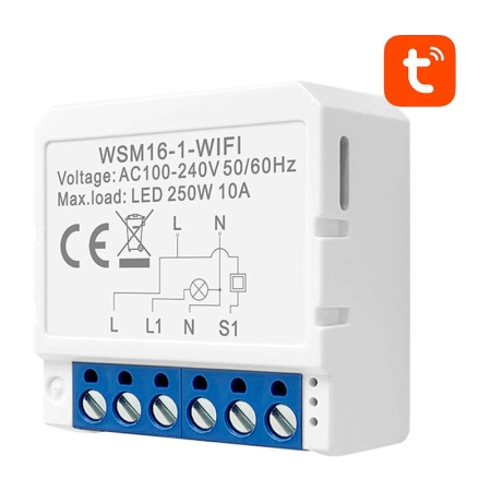 Przekaźnik AVATTO WSM16-W1 Wi-Fi 1-kanałowy Tuya