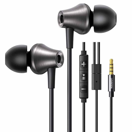 Słuchawki przewodowe UGREEN EP105 jack 3,5mm (czarne)