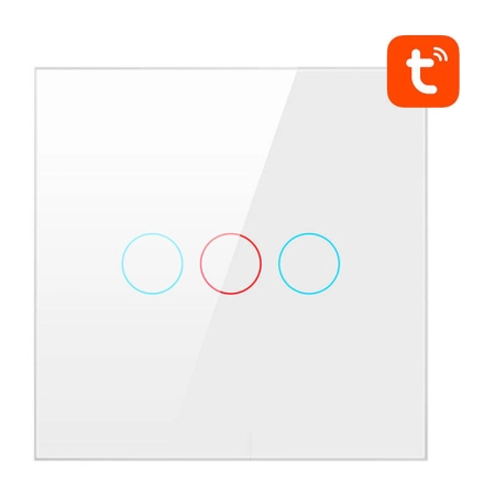 Włącznik światła AVATTO TS02-EU-W3 Wi-Fi 3-kanałowy (biały)