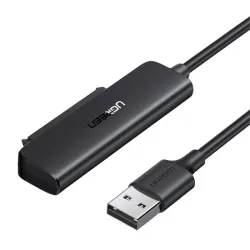 Adapter UGREEN CM321 USB-A-SATA 2.5" 50cm (czarny)