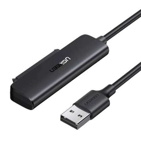 Adapter UGREEN CM321 USB-A-SATA 2.5" 50cm (czarny)