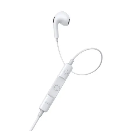 Słuchawki przewodowe BASEUS Encok C17 USB-C (białe)