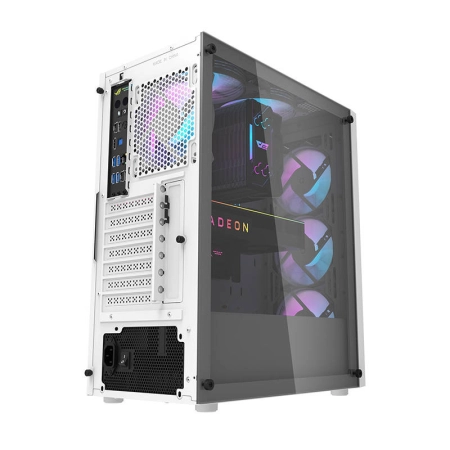 Obudowa komputerowa DARKFLASH DK351 + 4 wentylatory RGB (biała)