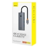 Stacja dokująca Baseus UltraJoy Series 5-Port USB-C do HDMI4K@30Hz + 3xUSB 3.0 + PD (szary)
