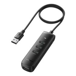 Hub UGREEN CM416 4-portowy 1m (czarny) Hub UGREEN CM416 4-portowy 1m (czarny)