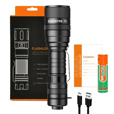 Latarka SUPERFIRE F5 1100lm USB