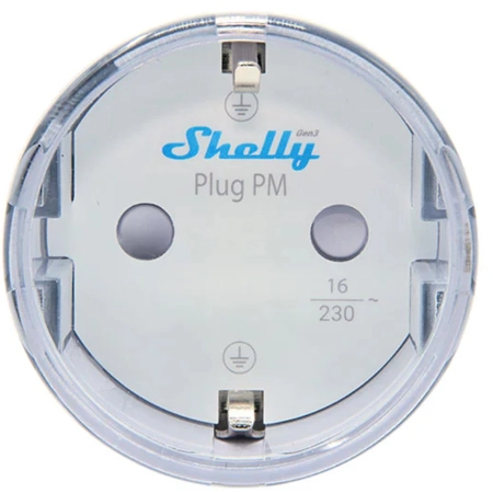 Inteligentne gniazdko 13A Shelly Plug PM Gen3 Matter biały