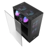 Obudowa komputerowa DARKFLASH A290 + 3 wentylatory (czarna)