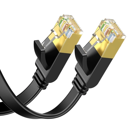 Kabel RJ45 UGREEN NW106 Cat.7 3m płaski (czarny)