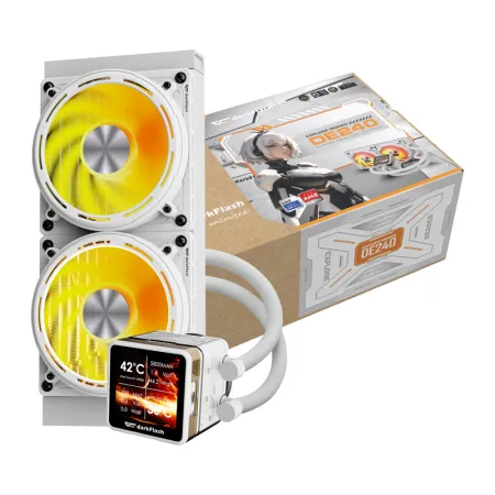 Chłodzenie wodne DARKFLASH DE240 120mm (białe)
