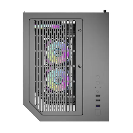 Obudowa komputerowa DARKFLASH FT350 + 5 wentylatorów ARGB (czarna)