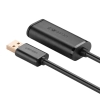 Kabel UGREEN US121 USB-A-USB-A 15m aktywny (czarny)