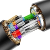 Kabel BASEUS AirJoy USB-A-USB-A przedłużacz 2m (czarny)