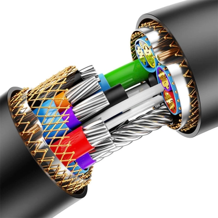 Kabel BASEUS AirJoy USB-A-USB-A przedłużacz 2m (czarny)