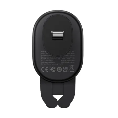 Uchwyt samochodowy BASEUS Qi 15W do kratki, grawitacyjny (czarny)