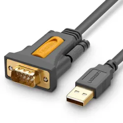 Kabel UGREEN CR104 USB-RS-232 DB9 1.5m (czarny) Kabel UGREEN CR104 USB-RS-232 DB9 1.5m (czarny)
