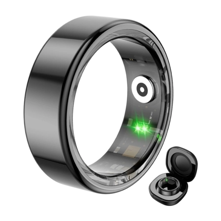 Smartring COLMI R02 rozmiar 10 19.8mm (czarny) + etui ładujące