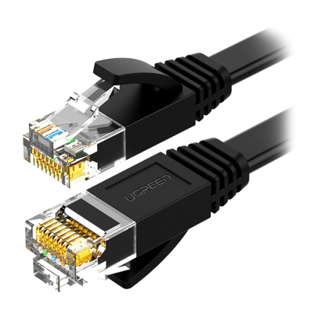 Kabel RJ45 UGREEN NW102 Cat.6 20m płaski (czarny)