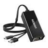 Adapter UGREEN CR110 USB-C-RJ45 100Mb/s (czarny)