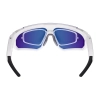 Sportowe okulary Colmi V06 AI Białe (z niebieskimi szkłami)