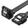 Kabel UGREEN US217 SATA kątowy 0.5m (czarny)