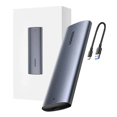 Obudowa dysku UGREEN CM400 M.2 B-key NGFF SATA (szara)
