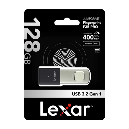 Pendrive Lexar Fingerprint F35pro USB 3.2 128GB
