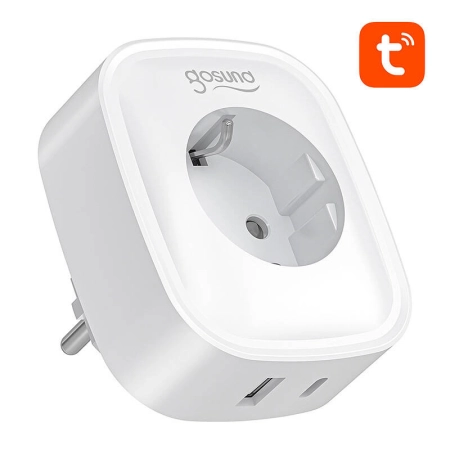 Gniazdko inteligentne GOSUND SP6 Wi-Fi/BT 16A USB-C 20W
