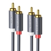 Przewód 2RCA (Cinch) do 2RCA (Cinch) UGREEN  AV104 3m (czarny)