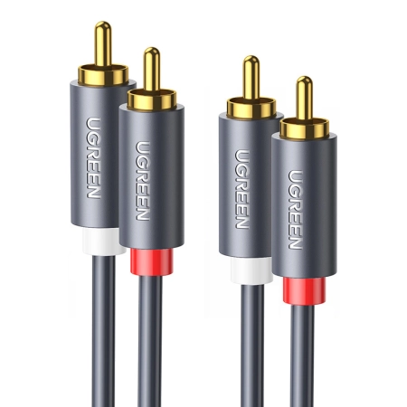 Przewód 2RCA (Cinch) do 2RCA (Cinch) UGREEN  AV104 3m (czarny)