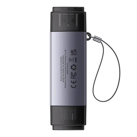 Czytnik kart pamięci BASEUS Lite Series SD/TF USB-A+USB-C (szary)