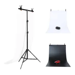 Zestaw tła PULUZ DCA0976 70x200cm czarne/białe