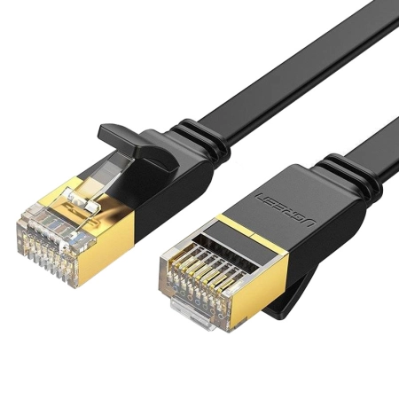Kabel RJ45 UGREEN NW106 Cat.7 8m płaski (czarny)