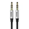 Kabel audio mini jack 3,5mm AUX Baseus Yiven 1,5m (czarno-srebrny)