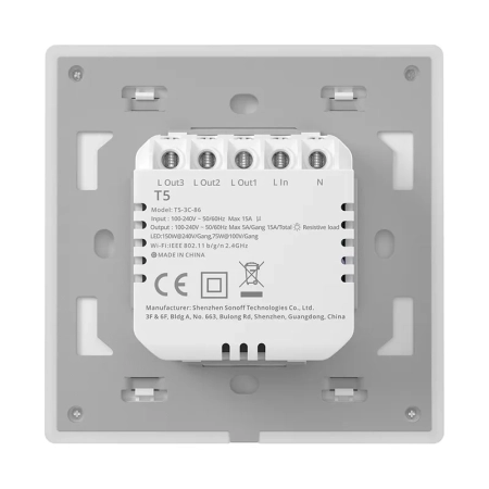 Włącznik światła SONOFF TX T5 2C Wi-Fi 2-kanałowy