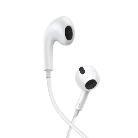 Słuchawki przewodowe BASEUS Encok C17 USB-C (białe)