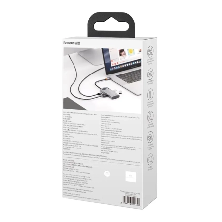 Hub USB-C BASEUS Metal Gleam Series 4-portowy