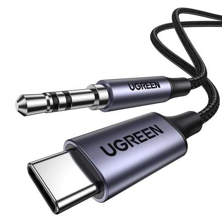 Kabel UGREEN AV143 USB-C-jack 3,5mm 1m (czarny)