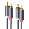 Kabel UGREEN AV104 2xRCA-2xRCA 1m (czarny)