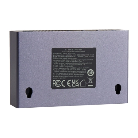 Switch ETHERNET UGREEN CM633 5-portowy Gigabit (czarny)