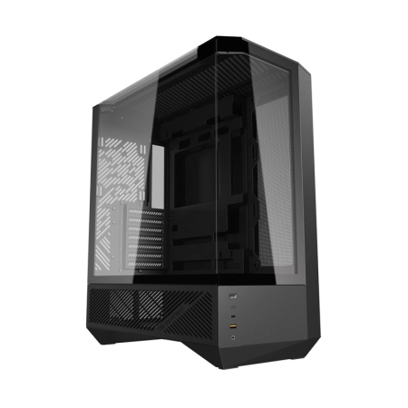 Obudowa komputerowa DARKFLASH DY460 + 4 wentylatory ARGB (czarna)