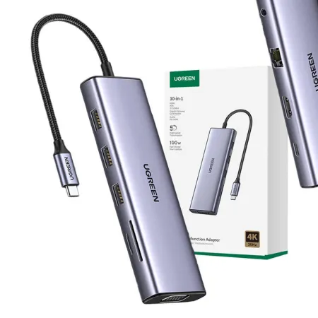 Hub USB UGREEN Revodok CM498 10-portowy USB-C